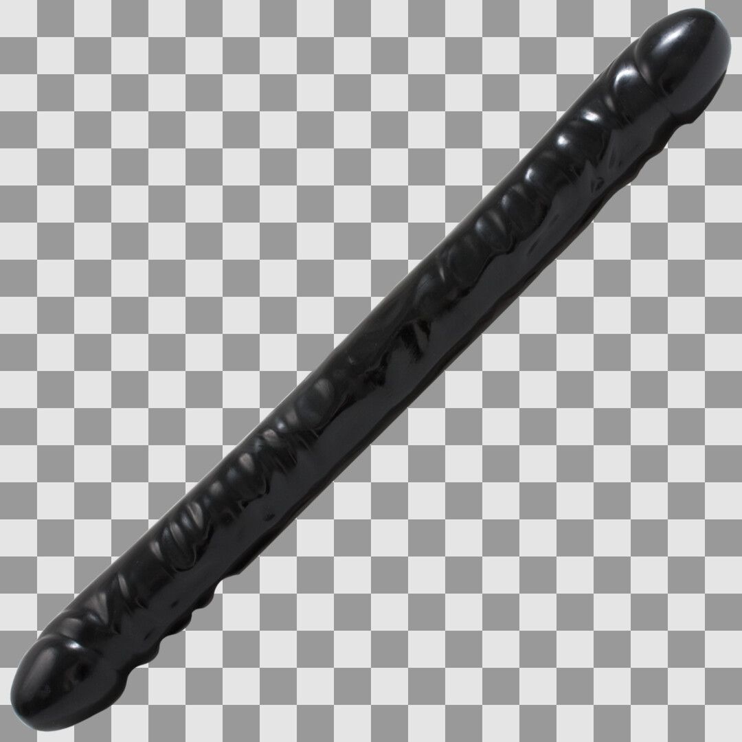 Doc Johnson Veined Double Header Schwarz 45 cm