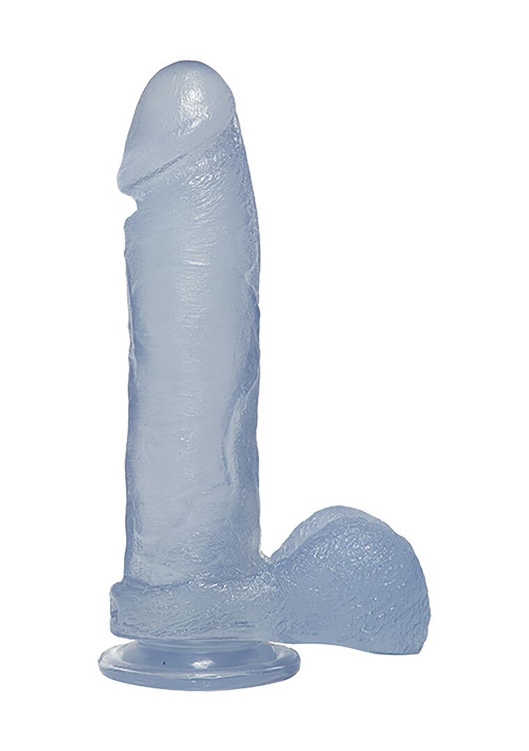 Doc Johnson Crystal Jellies Gode avec Testicules 20 cm