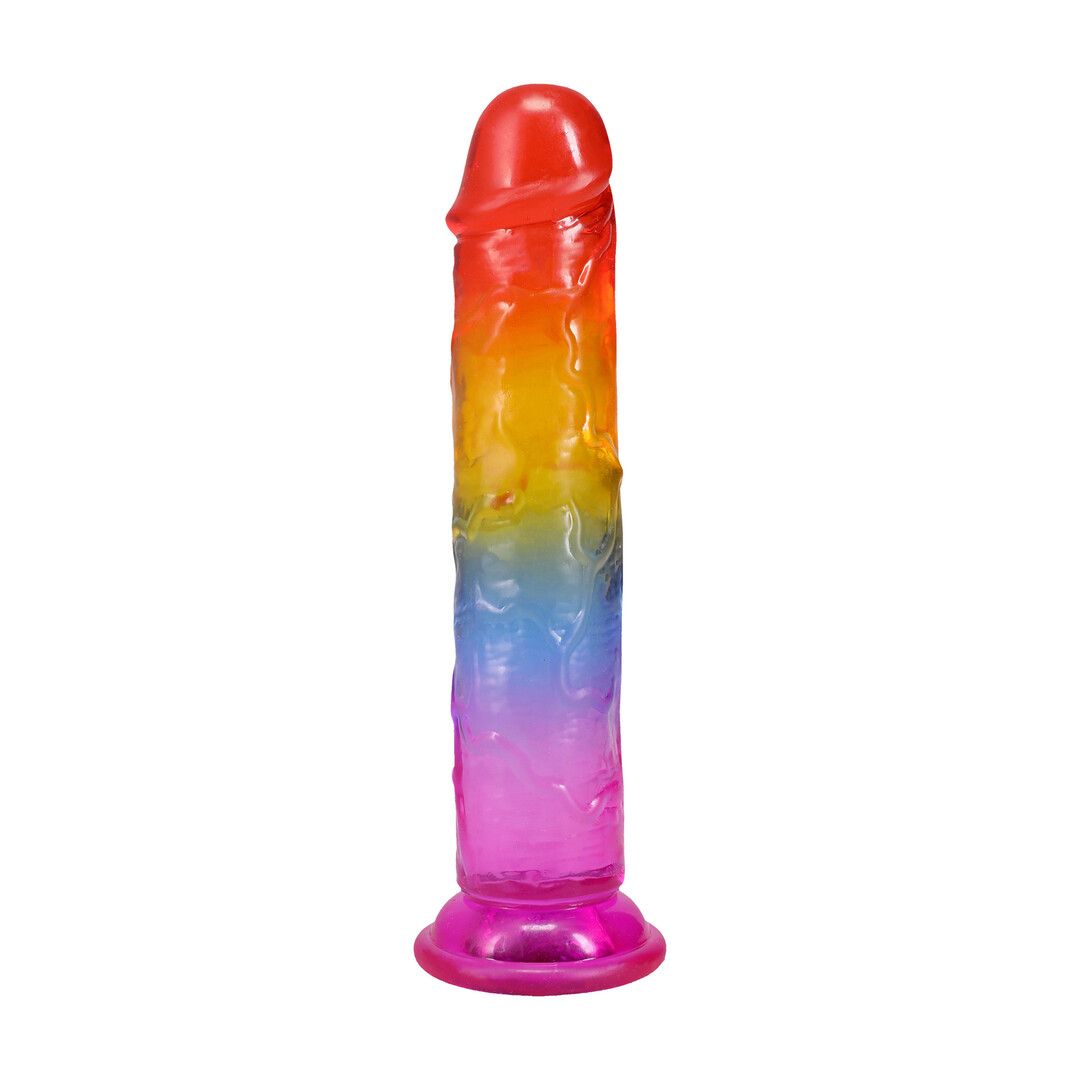 Doc Johnson Rainbow Crystal Dildo 18cm