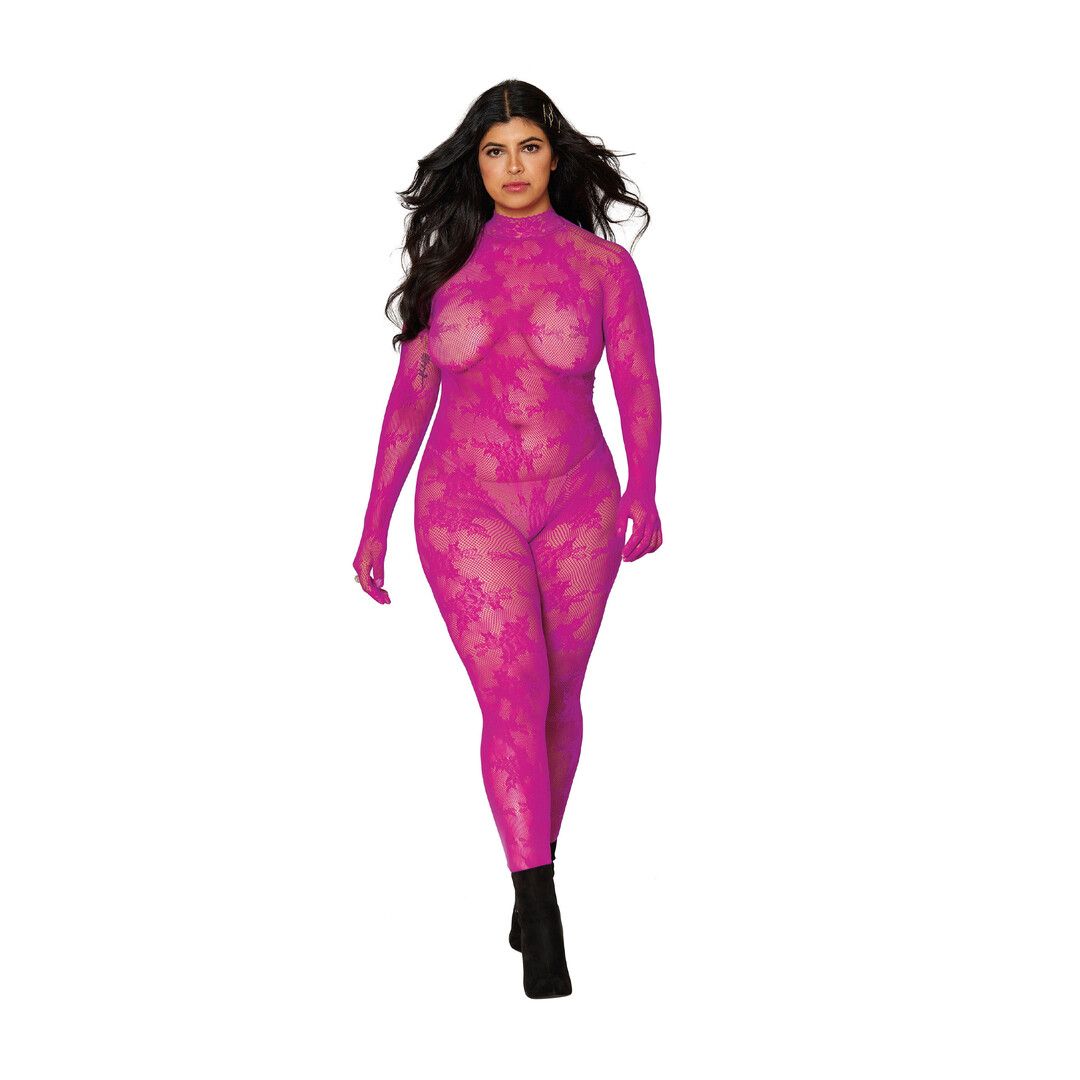Dreamgirl Calza a rete con guanti alle dita