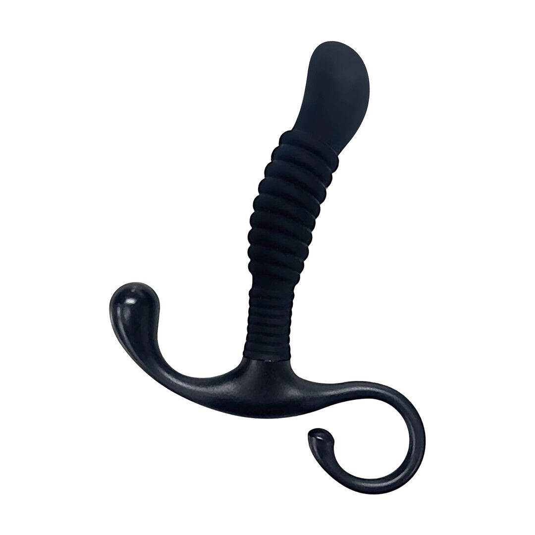 Masażer prostaty Doc Johnson OptiMALE Ribbed czarny silikon