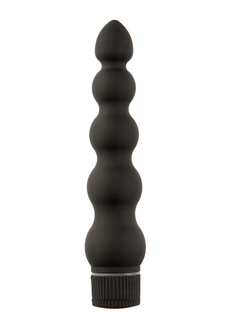 Doc Johnson Black Magic Wibrator Żłobiony 18 cm