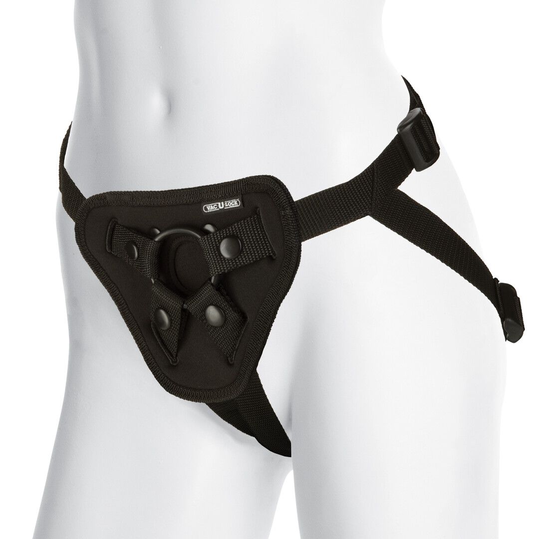 Arnês de Neopreno Platinum Luxury Doc Johnson com Anéis em O