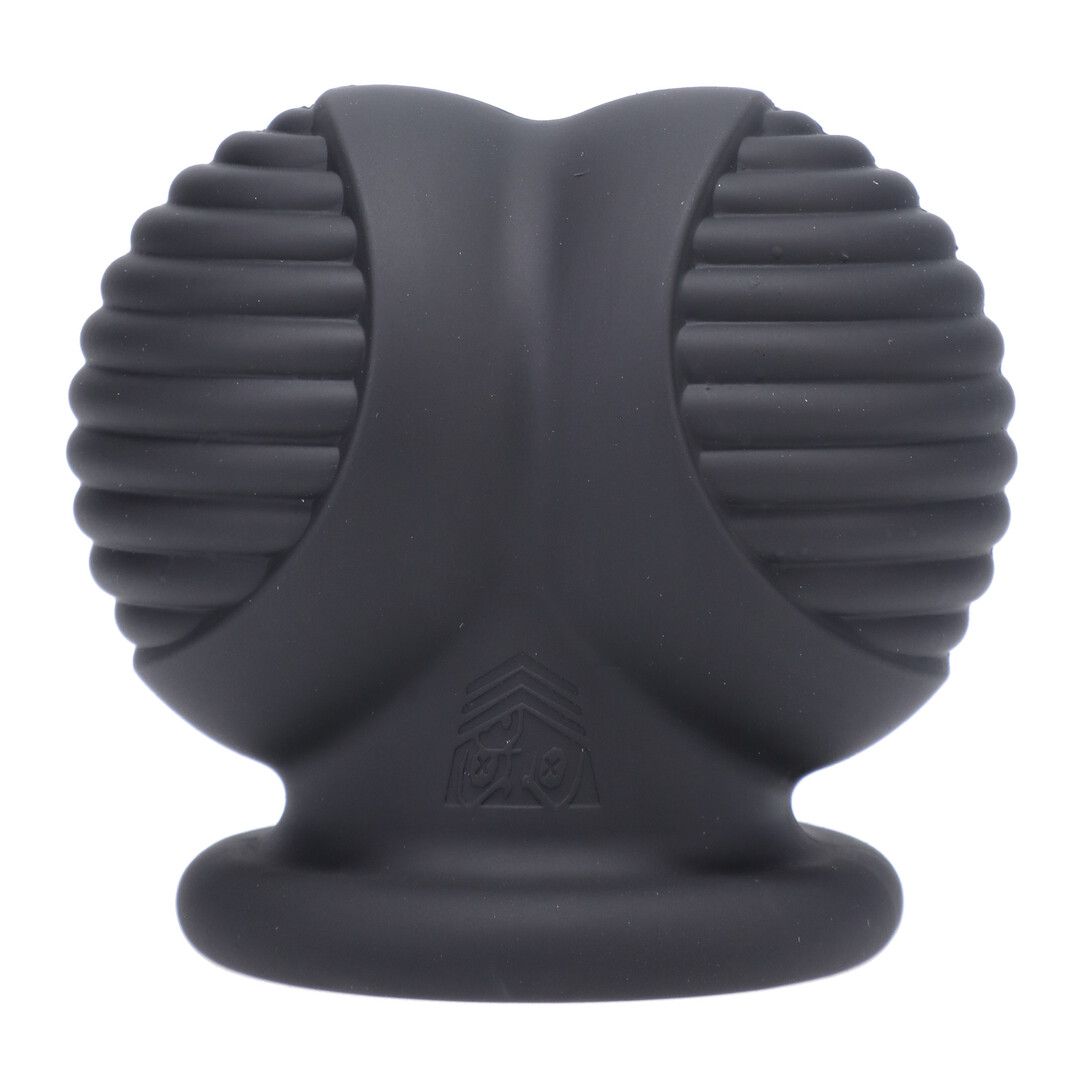 Doc Johnson Ball Bunker Stretcher in Schwarz Silikon