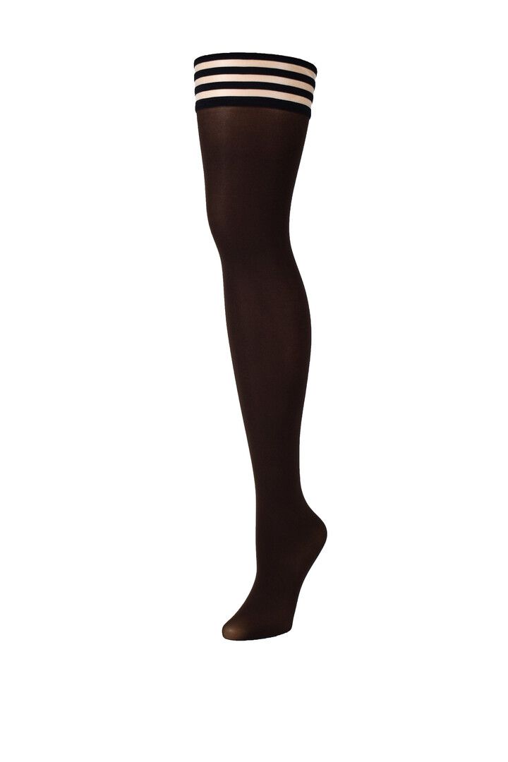 Meias de Coxa Autumn Nuas Chocolate, Kix'ies