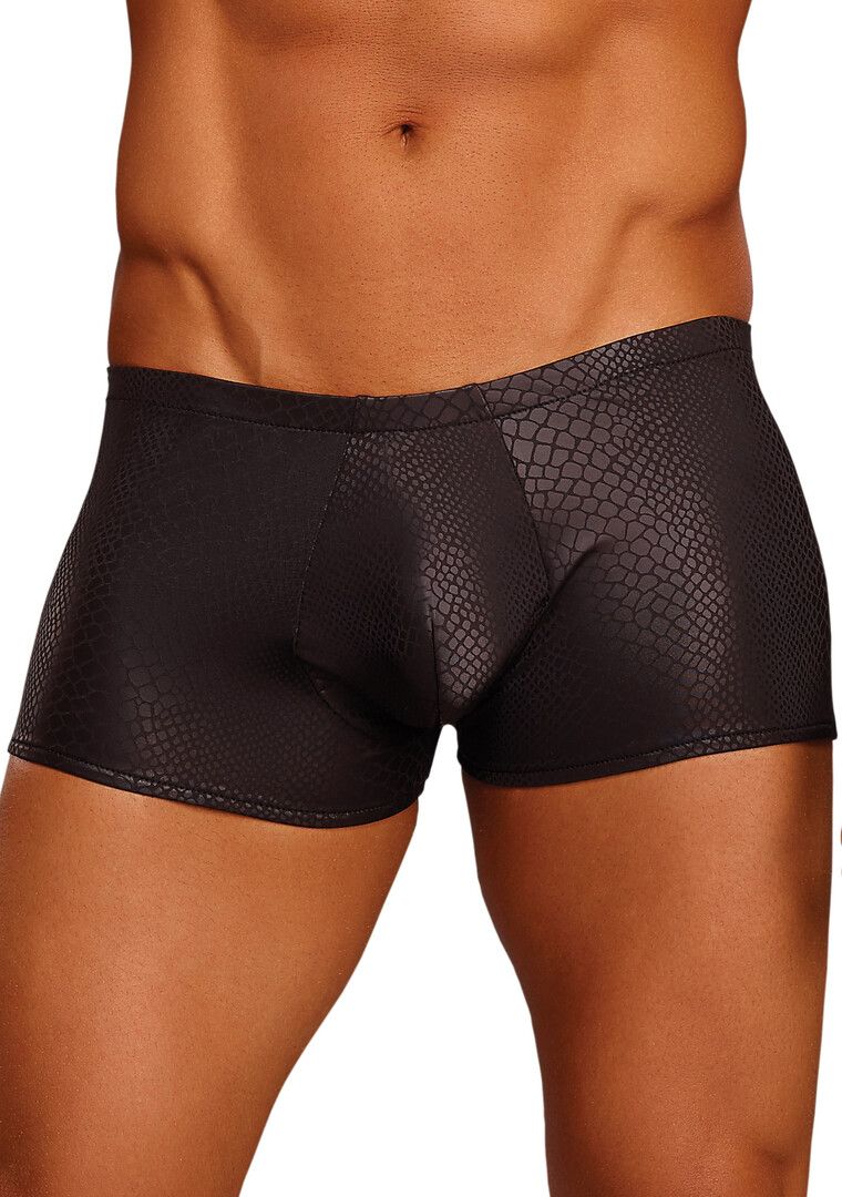 Male Power Schwarz Cobra Mini-Slip mit Schlangenmuster