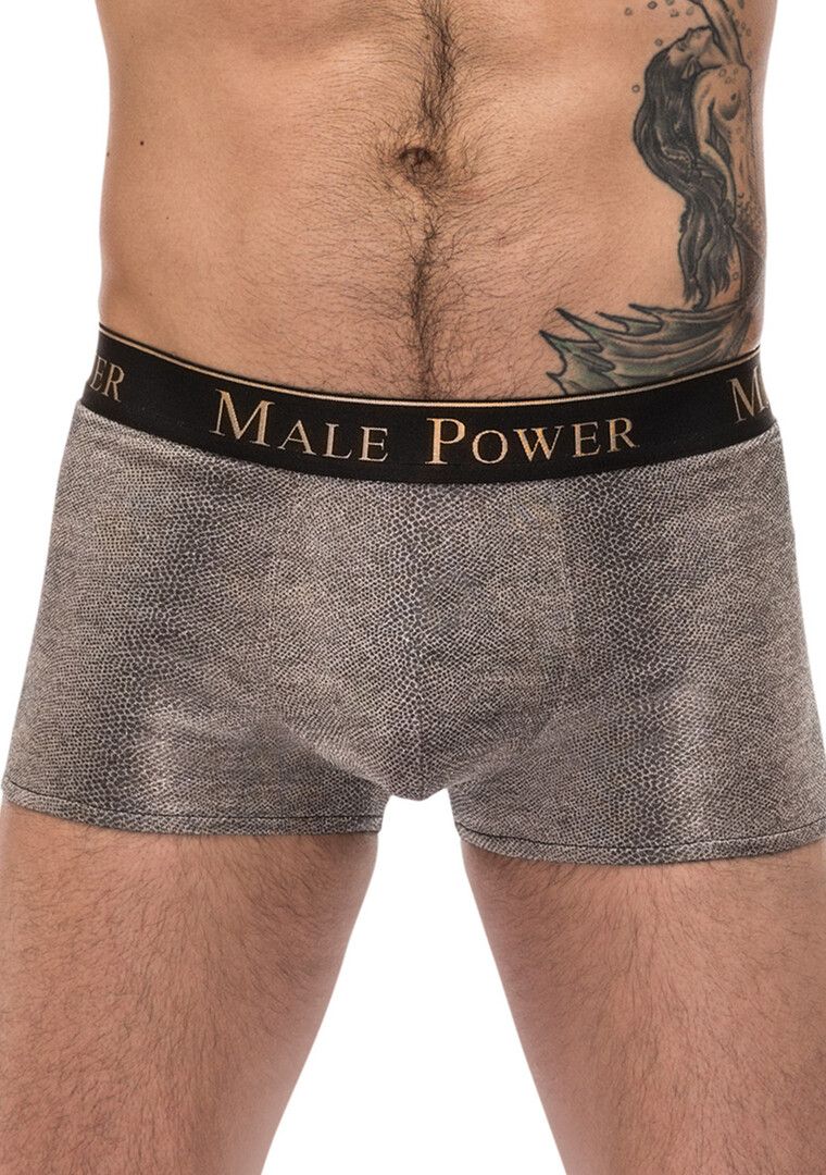 Male Power Viper Beutel Short mit Schlangemuster