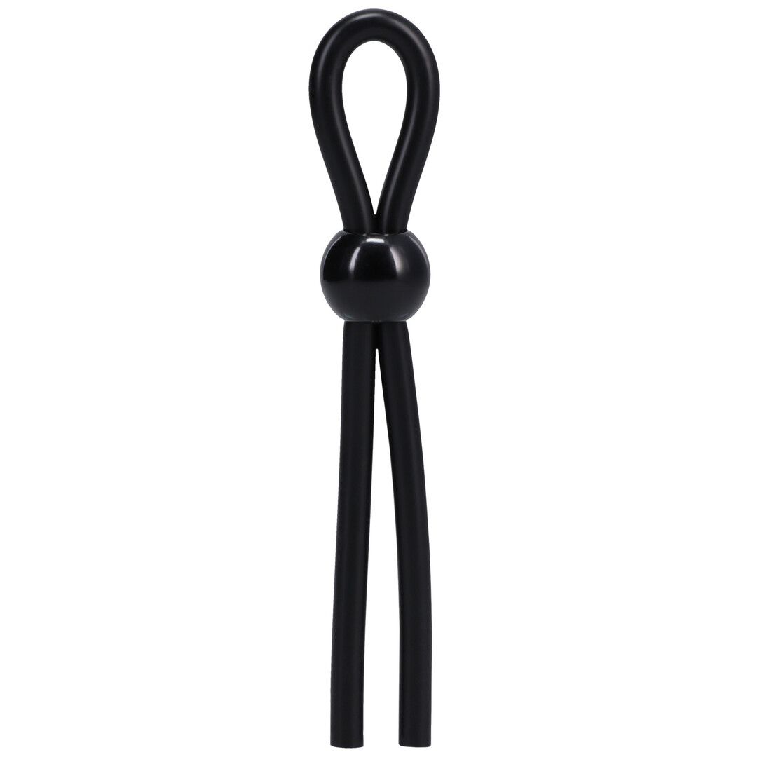 Doc Johnson Lasso Single Lock Black Cockstrap Adjustable