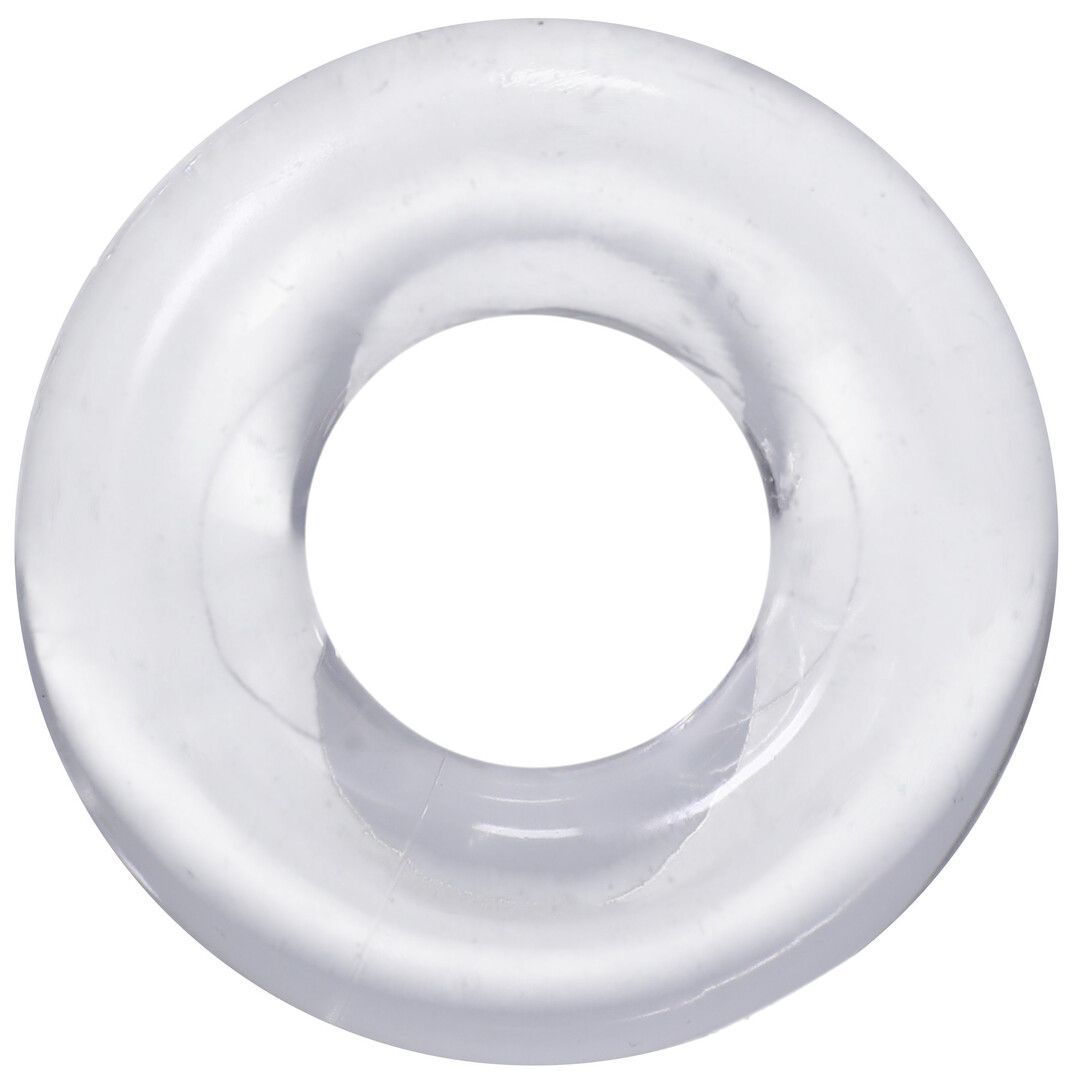 Doc Johnson 3X Donut Clear TPE Stretchy Cock Ring