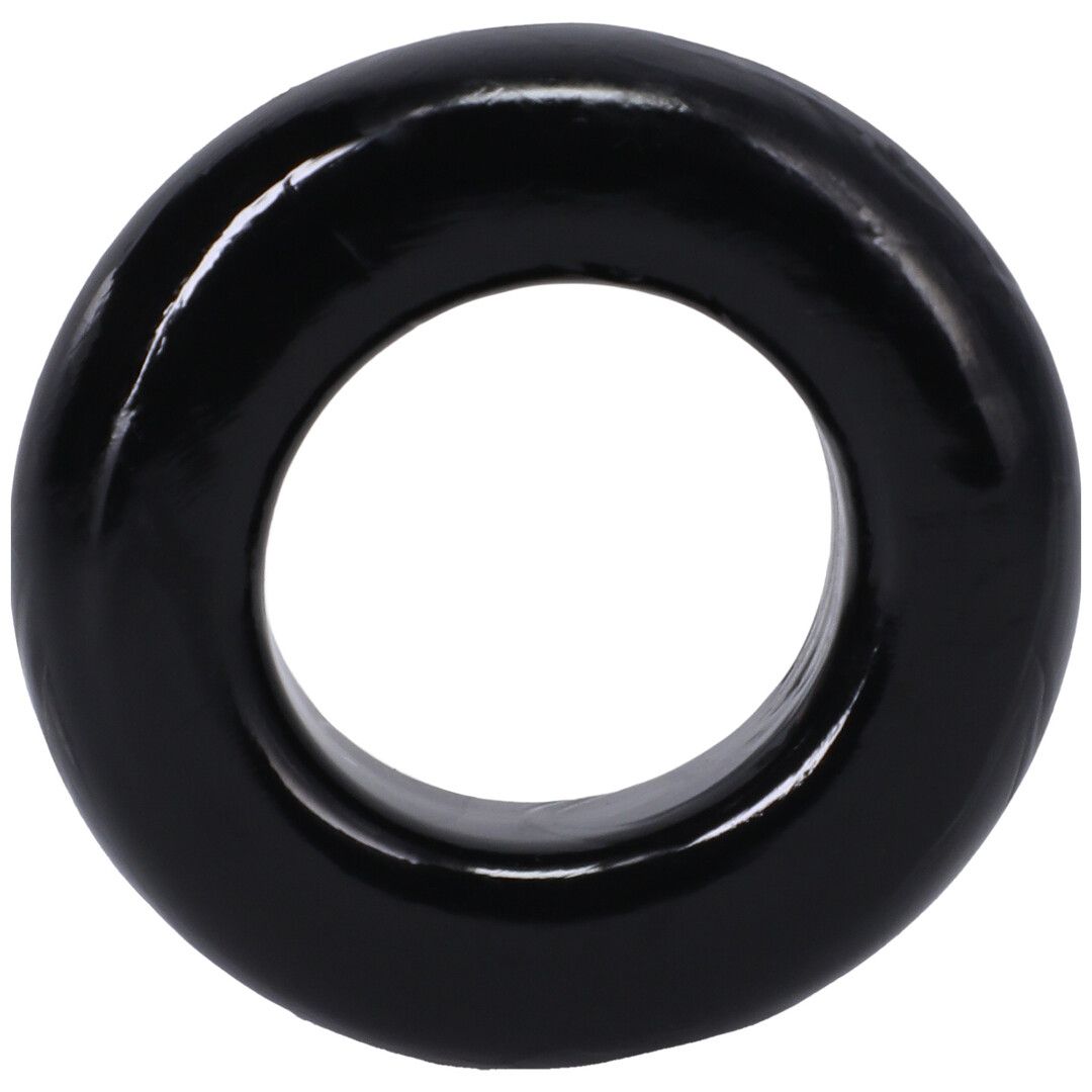 Doc Johnson Donut 4X Black TPE Large Cock Ring