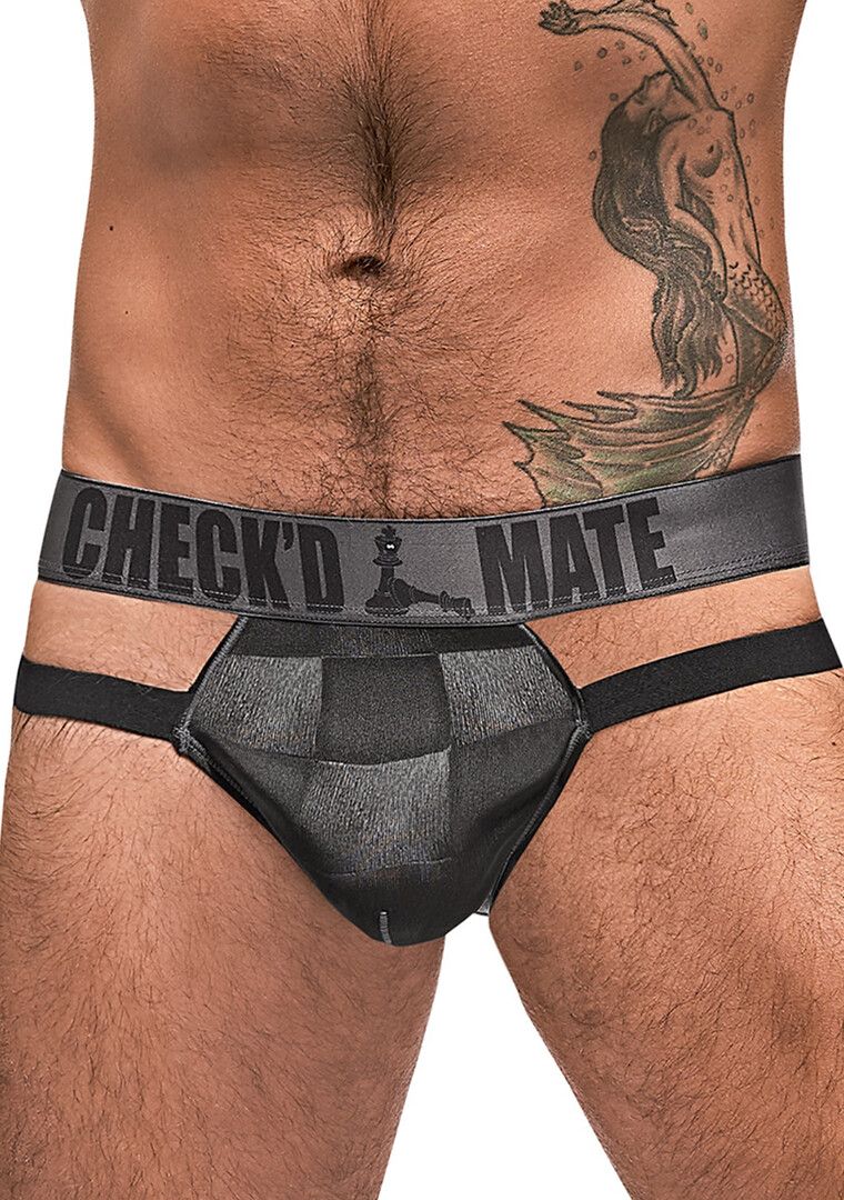 Male Power Jock Checked Mate découpe L/XL
