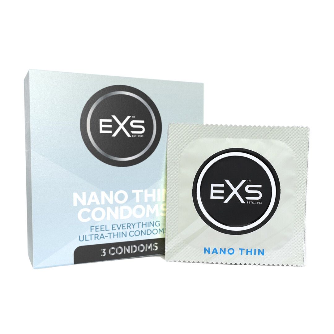 Preservativos EXS Nano Thin 3 Unidades Látex Ultra-Fino
