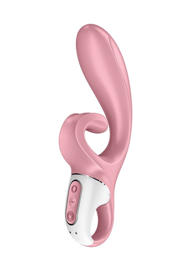 Satisfyer Hug Me Rabbit-Vibrator mit Zungen-Tip-Stimulator, Rosa