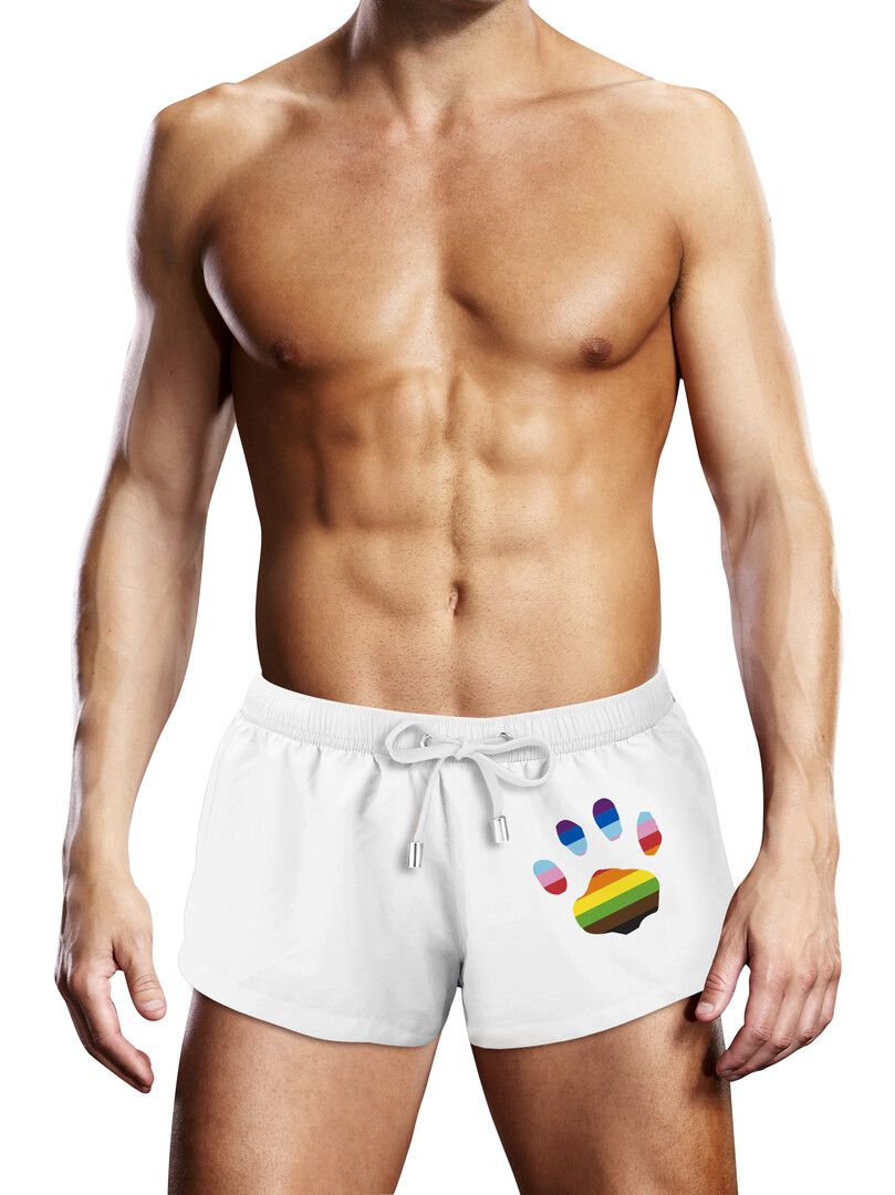 Prowler Short Natation Blanc Pride Patte