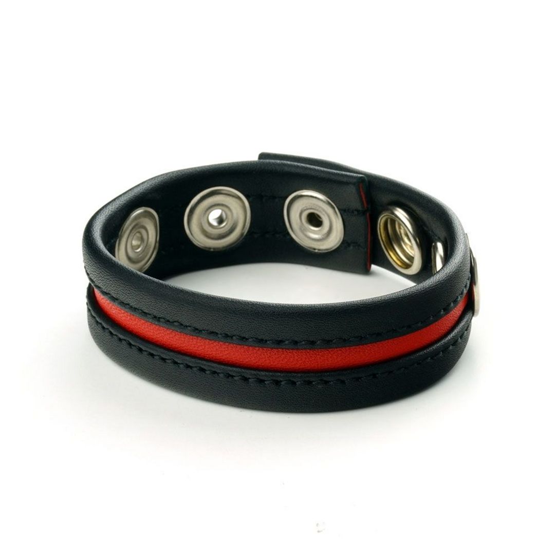 Prowler Red sangle cockring cuir noir rouge