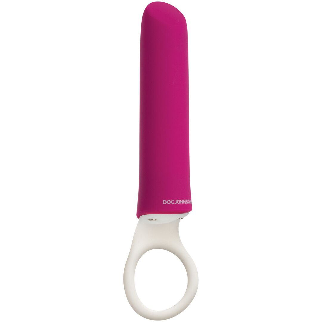 Vibromasseur Mini Doc Johnson iPlease Bâton de Rouge
