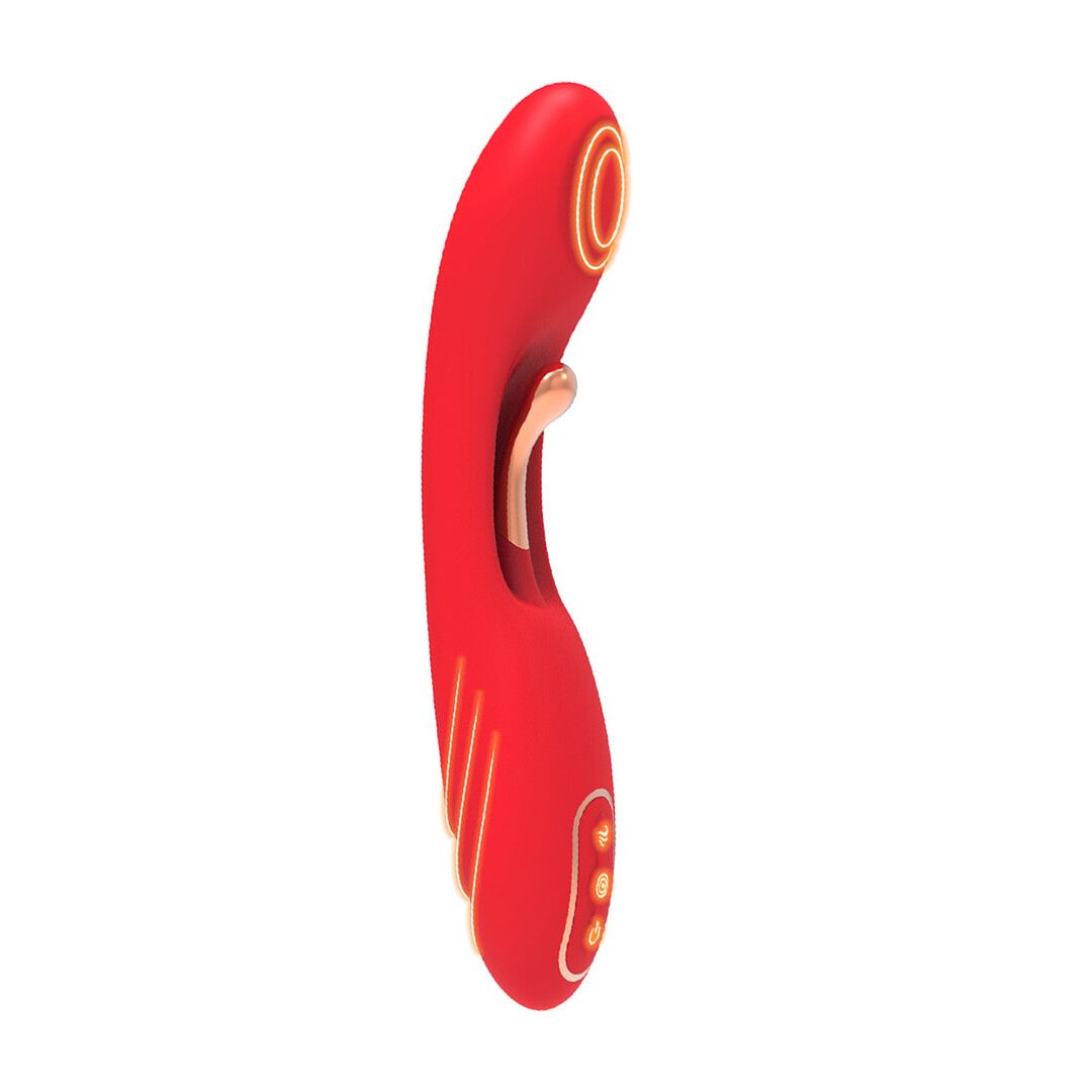 Vibromasseur Point G Totally For U Jack Dual Moteur Rouge
