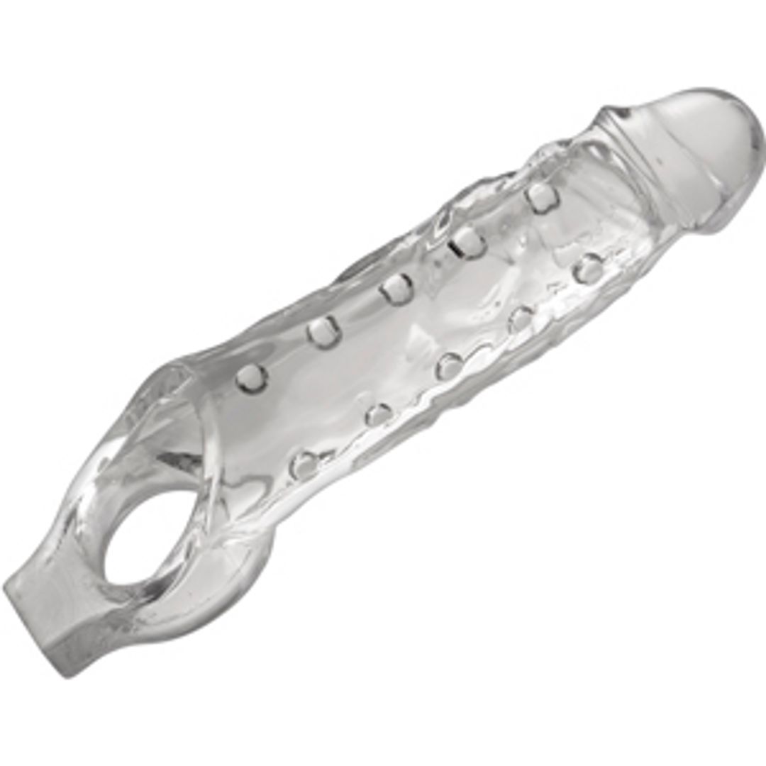 XR Brands Clearly Ample Halbtransparent Großeboost Noppen
