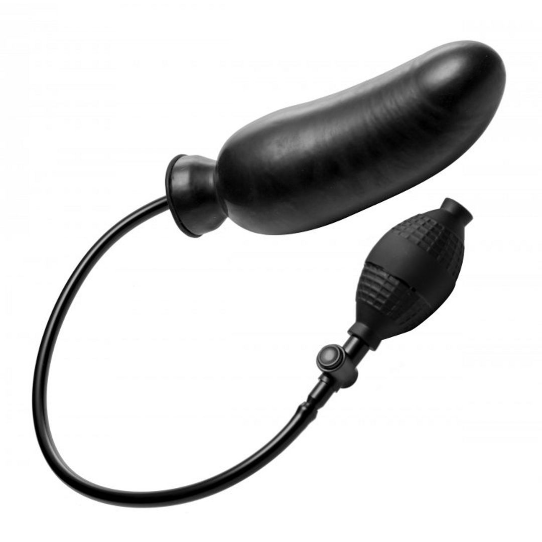 XR Brands Renegade aufblasbarer Dildo gekrümmter Silikon