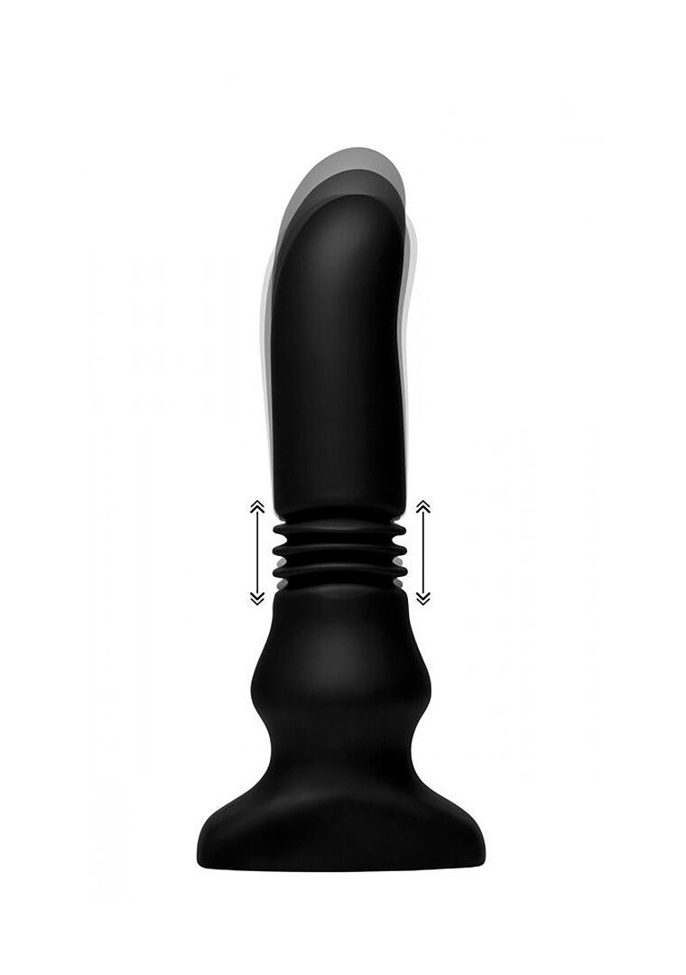 XR Brands Vibrierende und Thrusting Plug mit ausbreitende Wellen