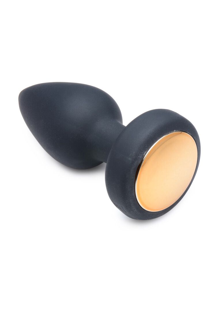 XR Brands Silikon LED Vibrator Plug Licht-Oben Small