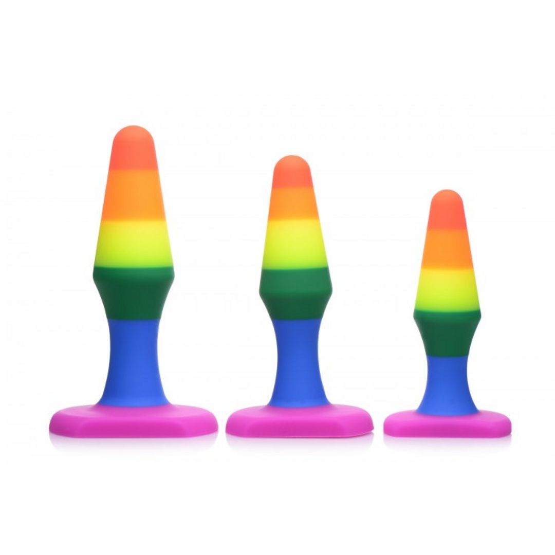 XR Brands Rainbow Graduated Anal Trainer Kit