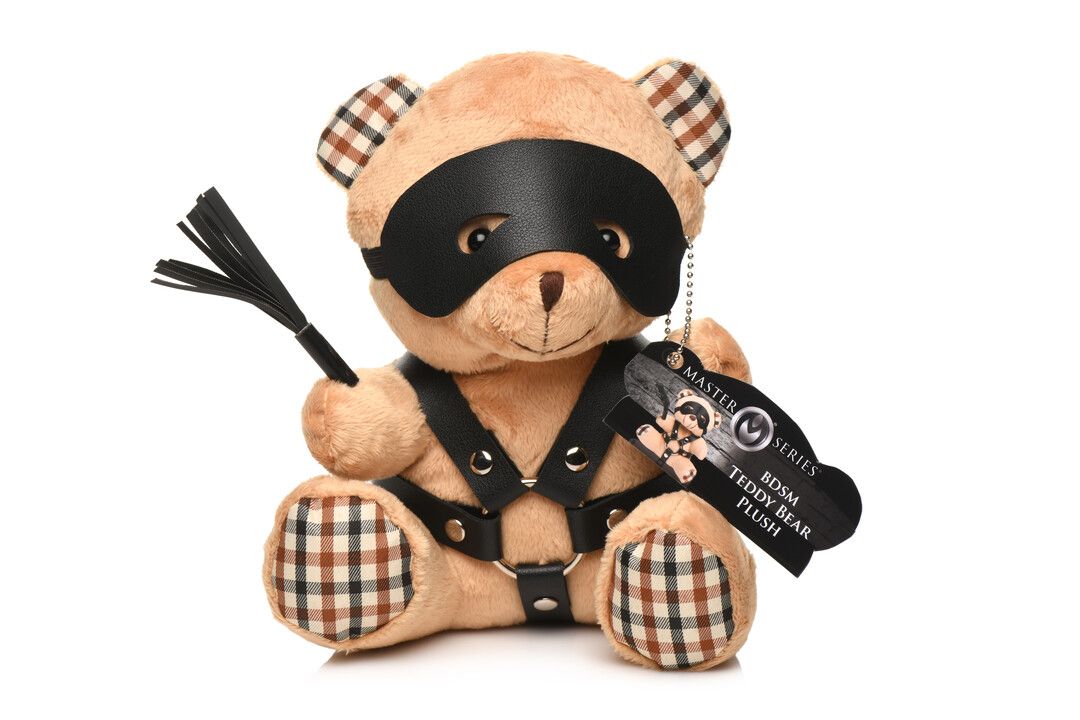 XR Brands Bondage Bear Stuffed Plush Toy Peach Large