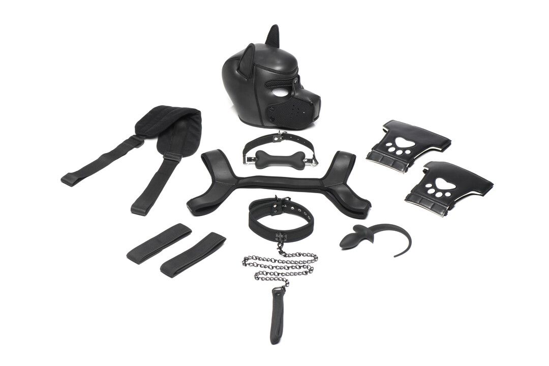 XR Brands Neoprene Puppy Kit Deluxe Black