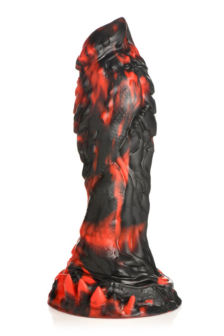XR Brands Grim Reaper, Większy Czerwony Teksturowany Dildo