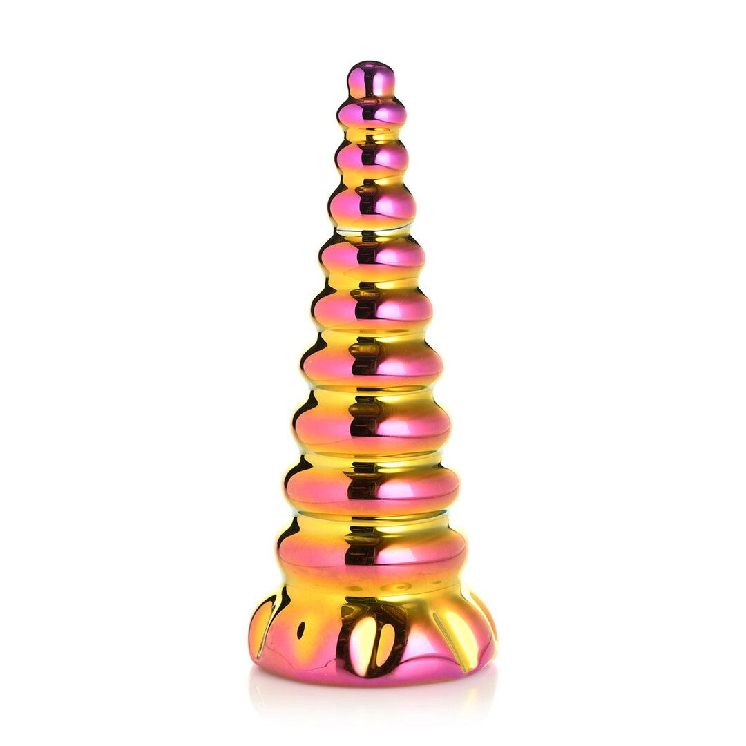 XR Brands Twilight Iriserande Glaskillra Dildo