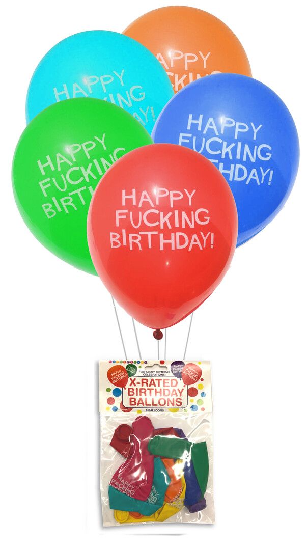 Little Genie X-Rated Birthday Latex Balony 23 cm