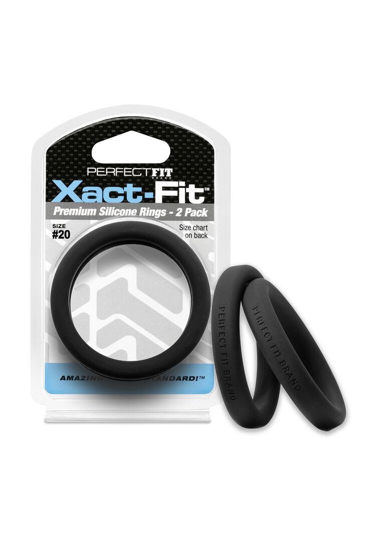 PerfectFitBrand Cockring Xact-Fit #20 Gama Completa Precisão Par