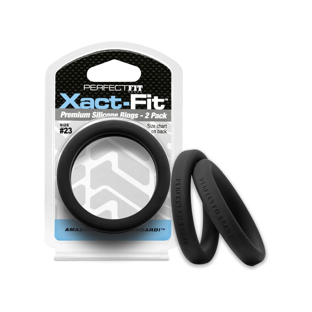 Ensemble Anneau Cockring Precision Xact-Fit #23 Largest Pair PerfectFitBrand