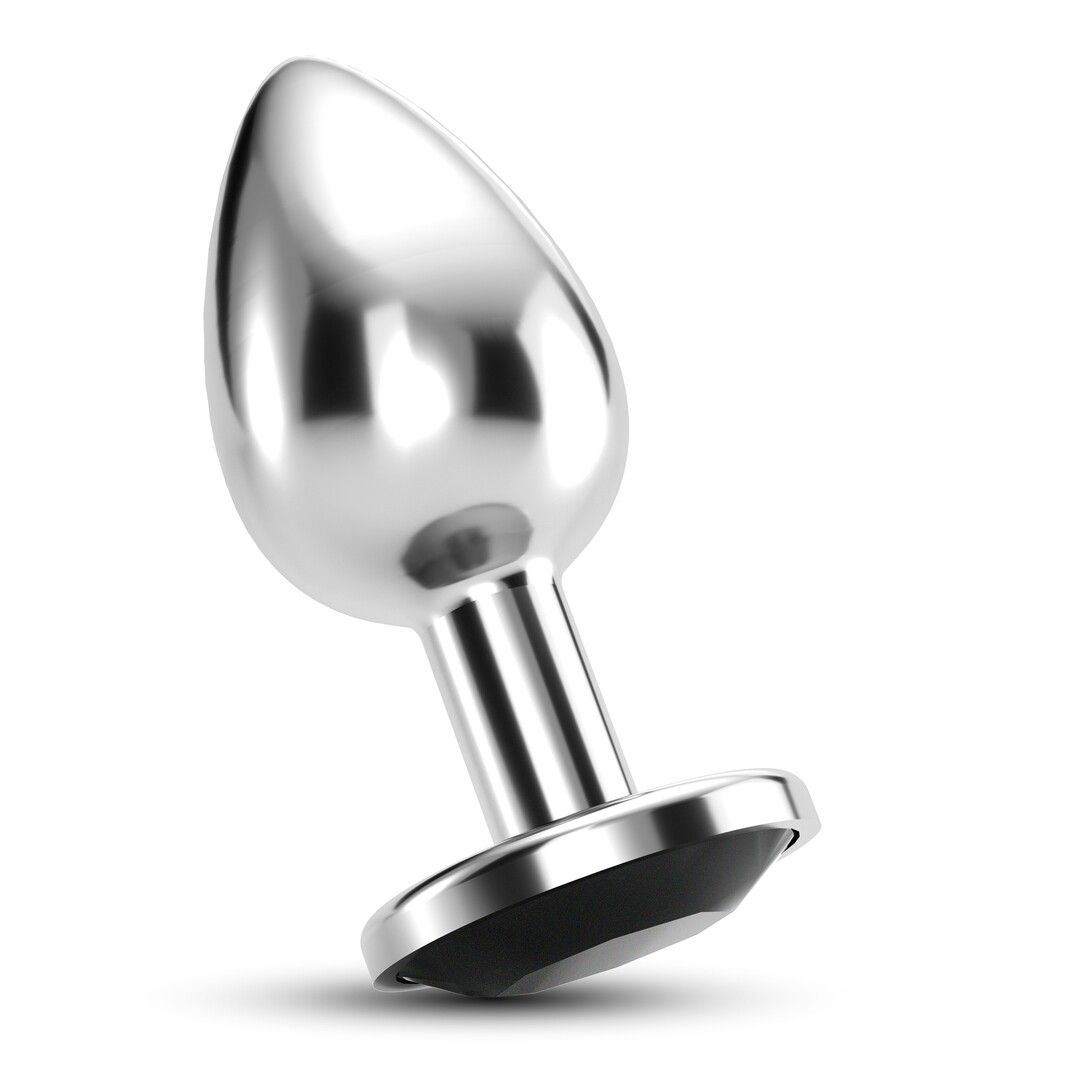 Crushious Bijou Plug anal bijou noir moyen acier