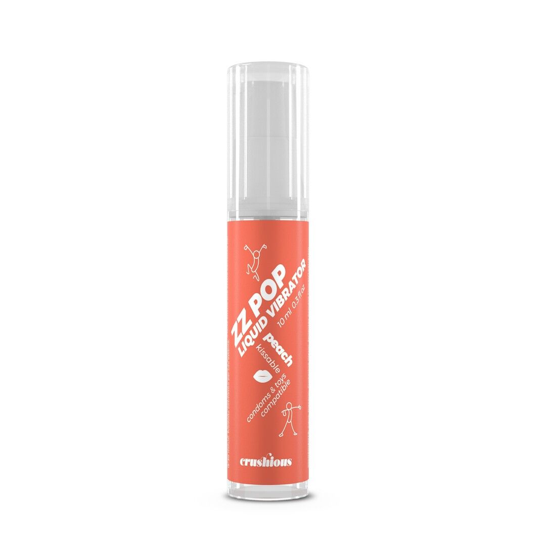 Crushious ZZ Pop Tingling Liquid Vibrator, Peach