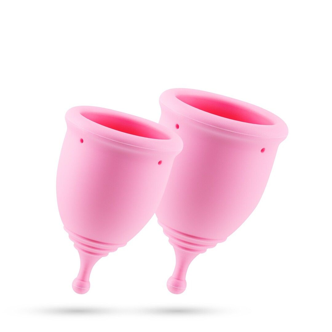 Crushious Minerva Menstrual Cups S and L Pink