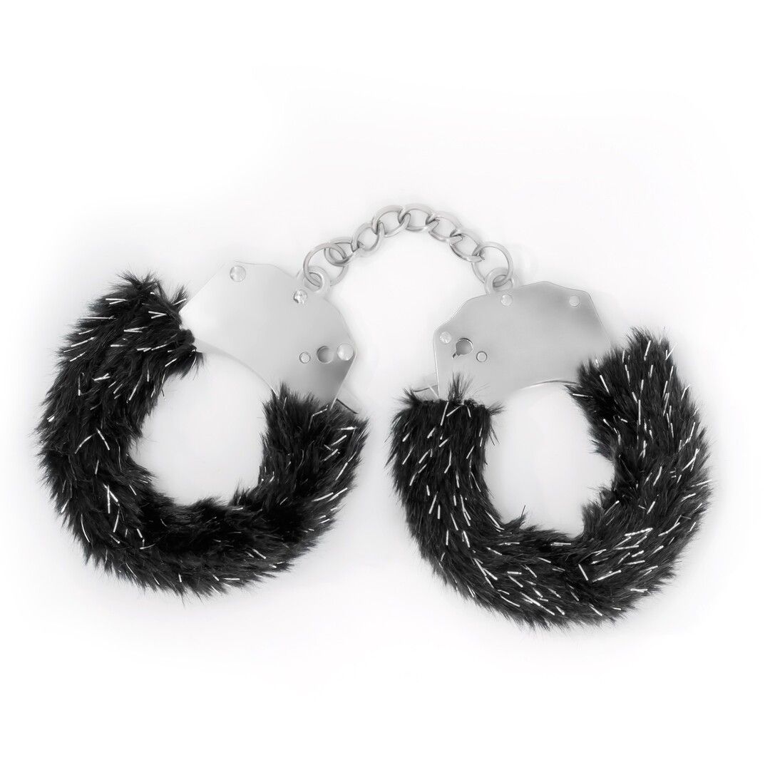 Crushious Spangle Metall-Handschellen Schwarz