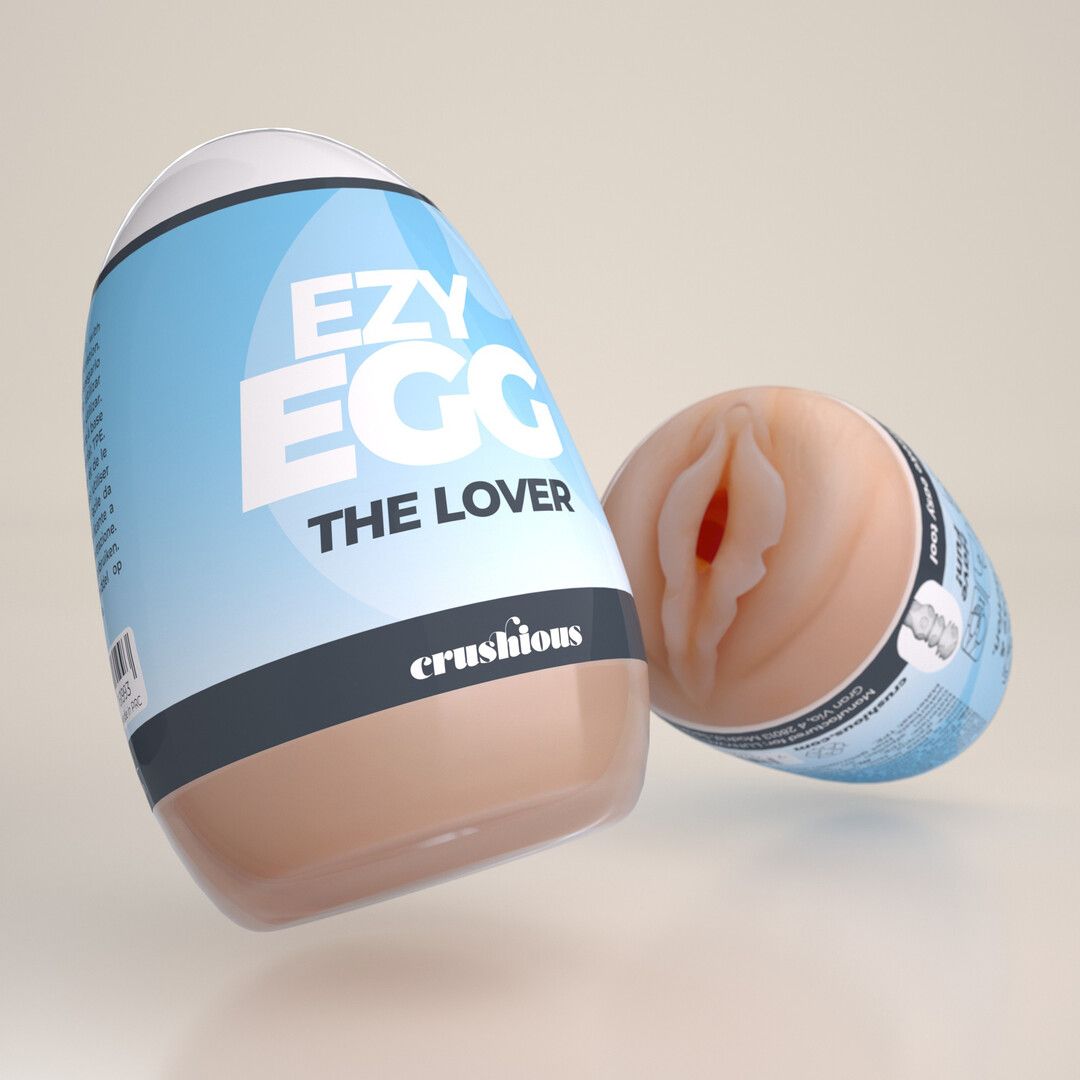 Crushious Ezy Egg Mittelstufe-Masturbator Blau