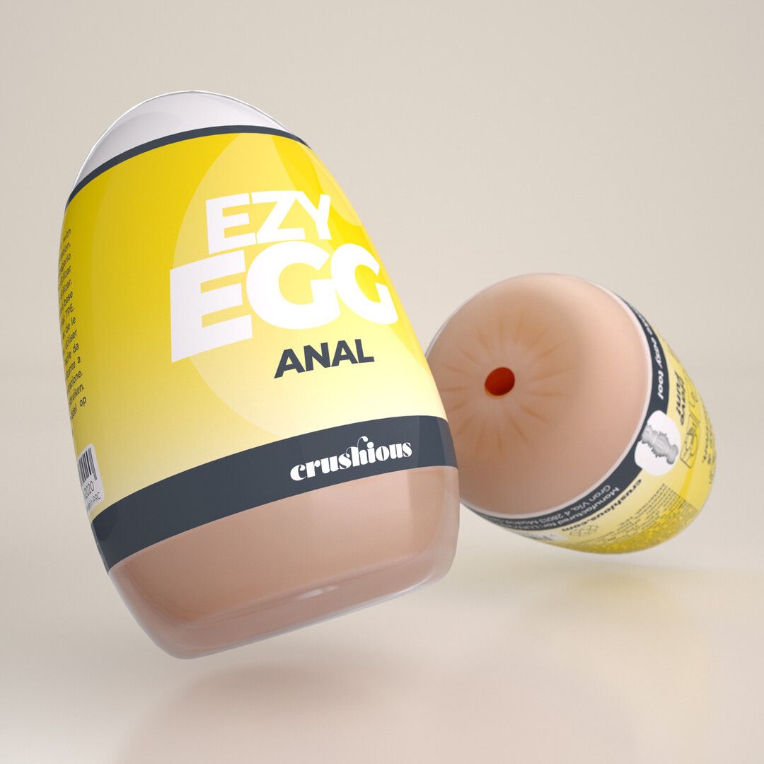 Crushious Ezy Egg Anal-Style Stroker Yellow