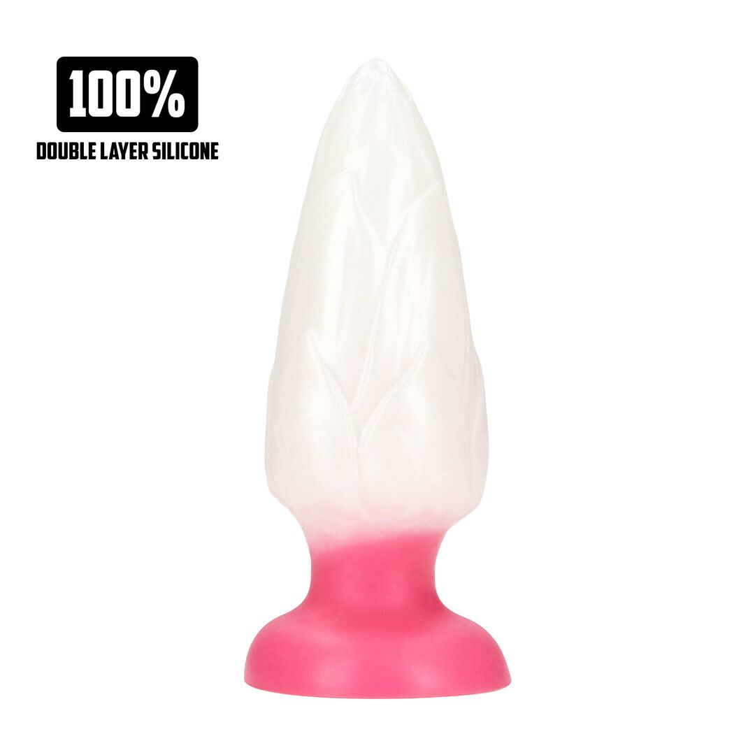 Fiction Cocks Chimera Egg Plug Branco-Vermelho Silicone