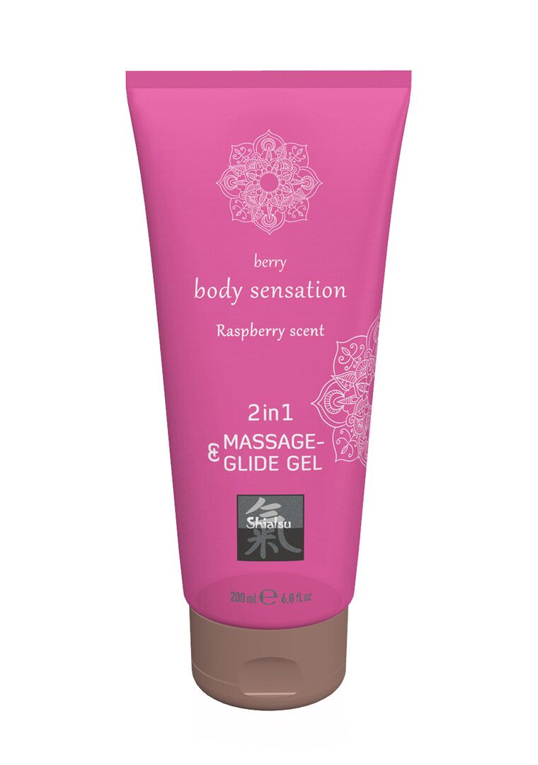 Gel Glide Massaggio HOT 2-in-1 Lampone 200ml