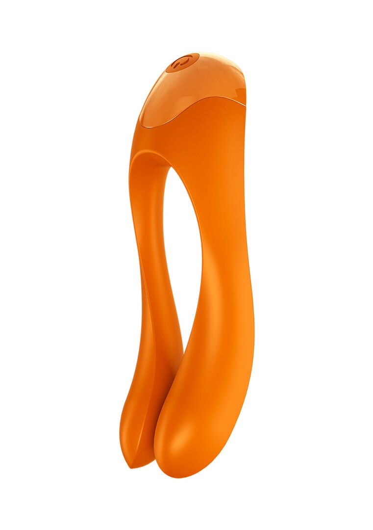 Satisfyer Candy Cane Finger Vibrator Orange