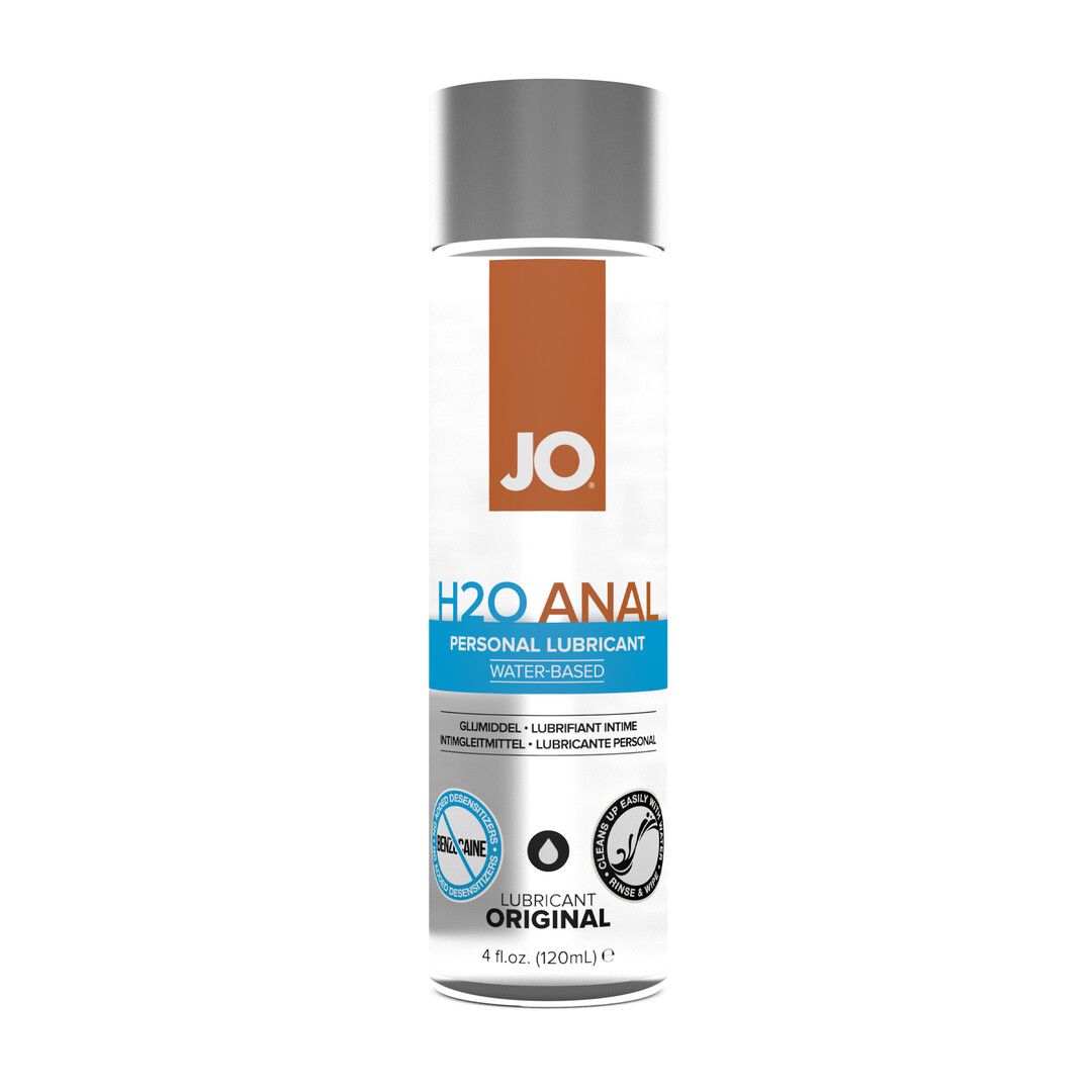 JO H2O Lubrifiant à Base d'Eau Anal Original, 120 ml