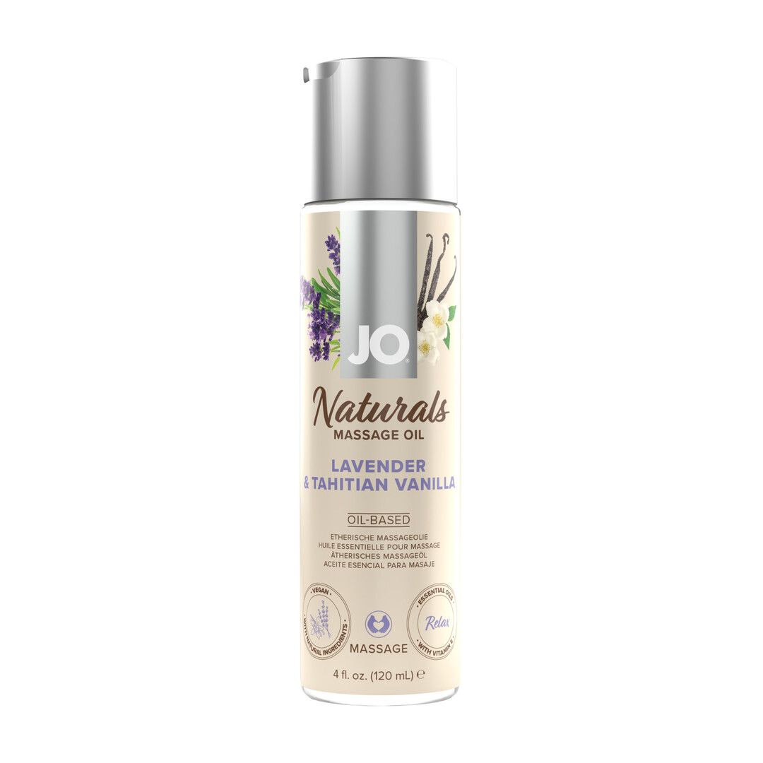 JO Naturals Lavender Vanilla Massage Oil 120ml