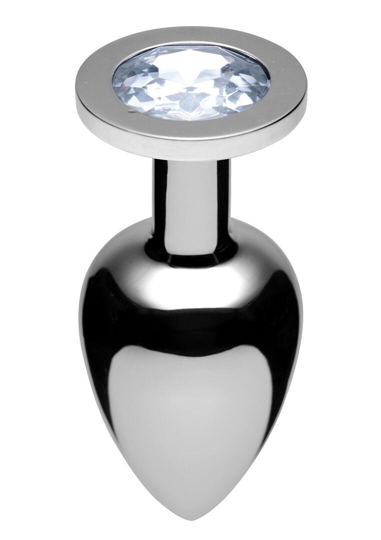 XR Brands Lucent Diamond Chrome Aluminum Plug