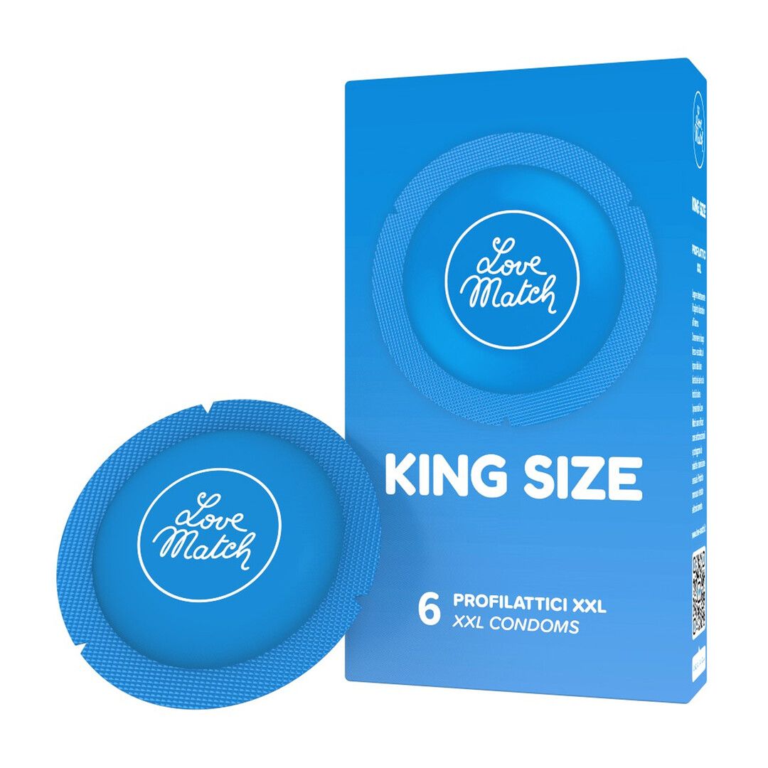 Love Match King Size Kondomer 60 mm 6-Pack