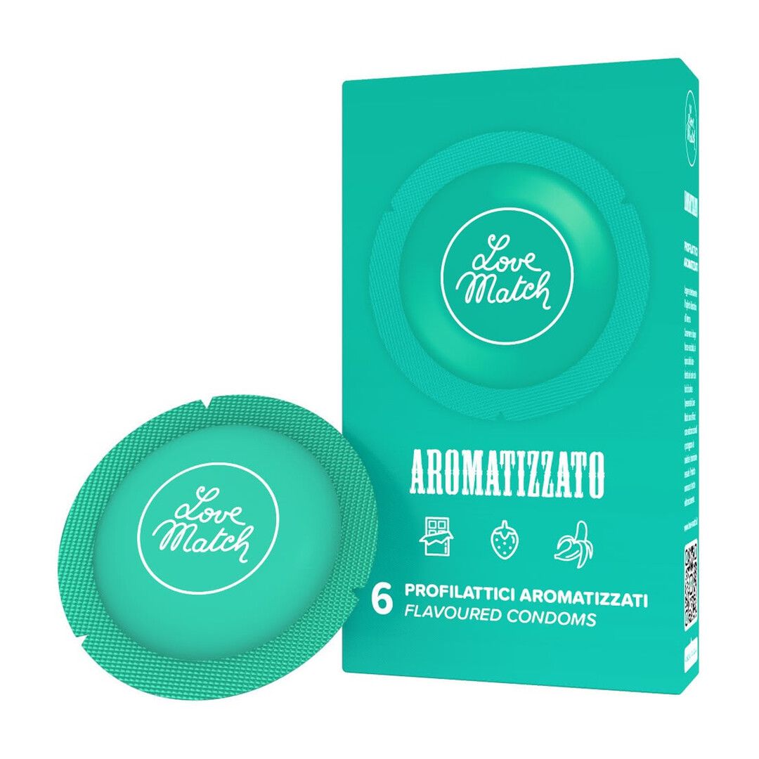 Love Match Aromatizzato Gewürztes Kondome 6er-Pack