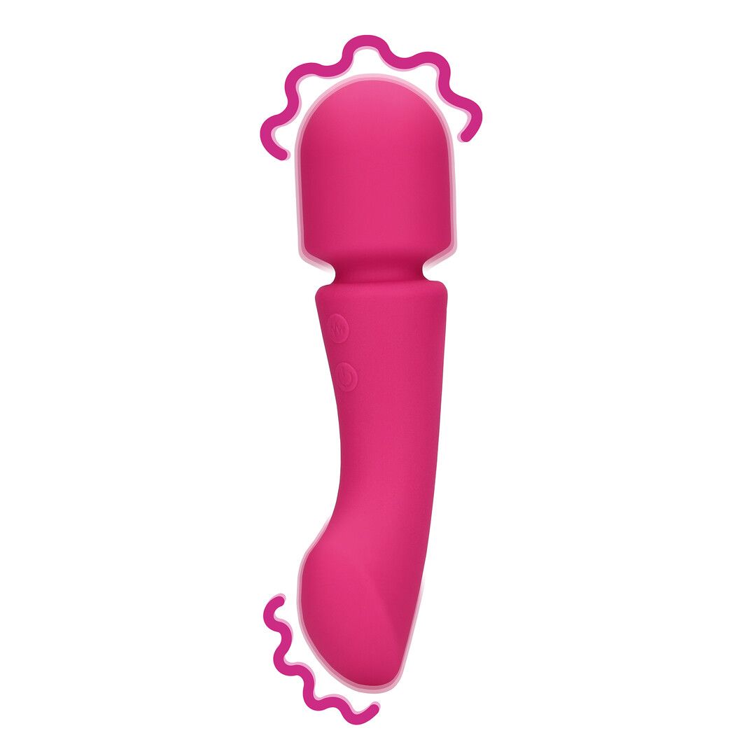 Loveline Ultra Soft Double-Sided Wand Vibrator Pink