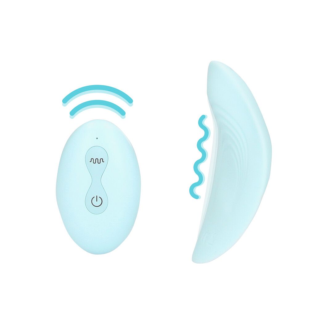 Loveline vibrador calcinha comando azul ártico