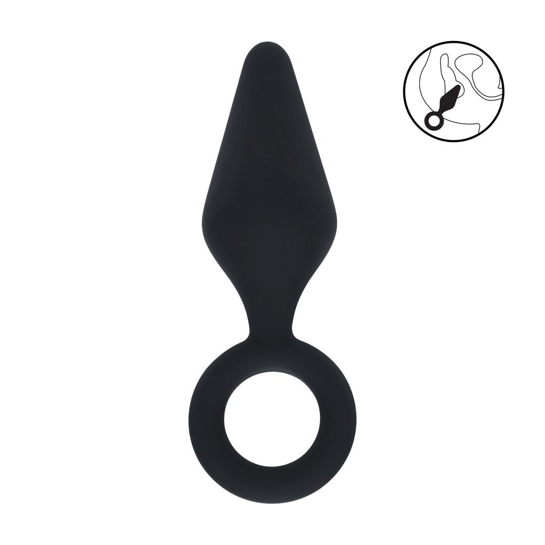 Levelz Silikonanalplugg med loop, Small, Level 2